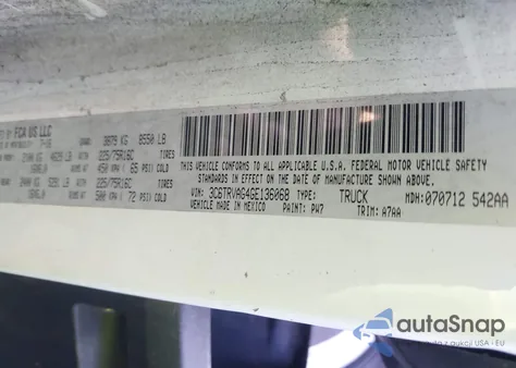 2016 Ram Promaster 1500 Low Roof из США, поврежденный, VIN 3C6TRVAG4GE136068